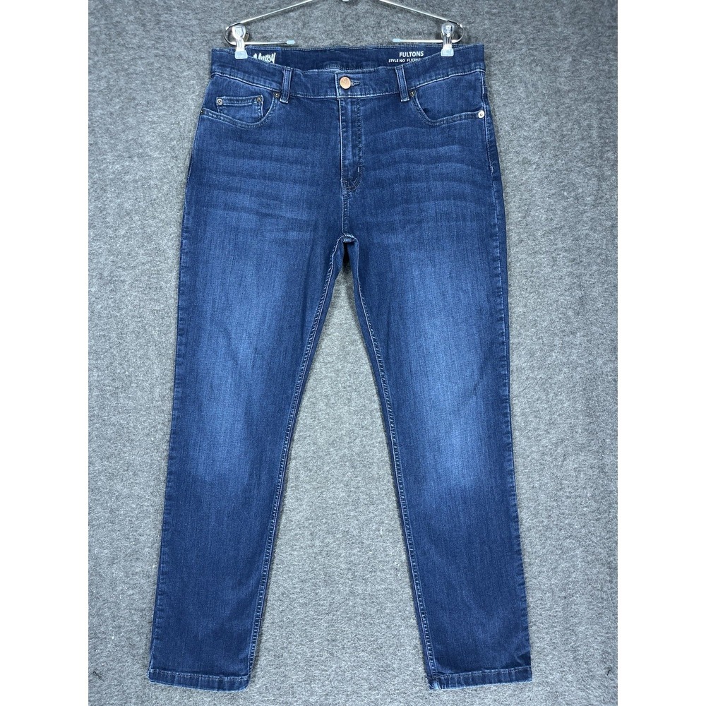 Mugsy Fultons Jeans Mens 38x31 (tag 38x32) Blue‎ Stretch Denim FLX3NFU